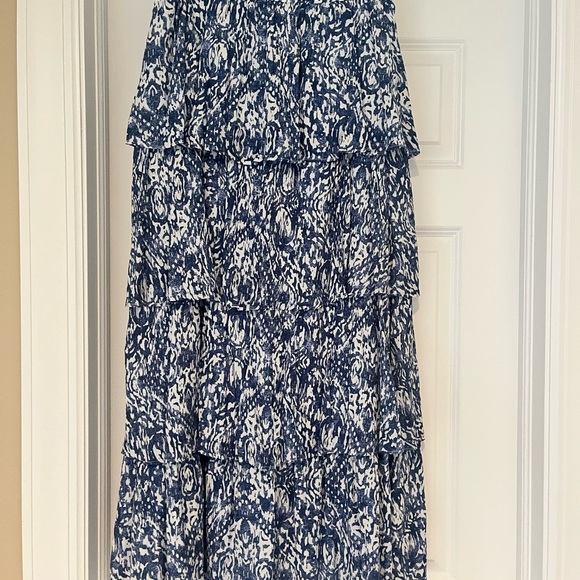 Abercrombie & Fitch Navy Patterned Maxi Skirt - Picture 1 of 1